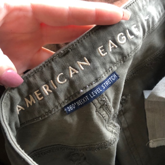 Green American Eagle jeggings - Picture 4 of 4